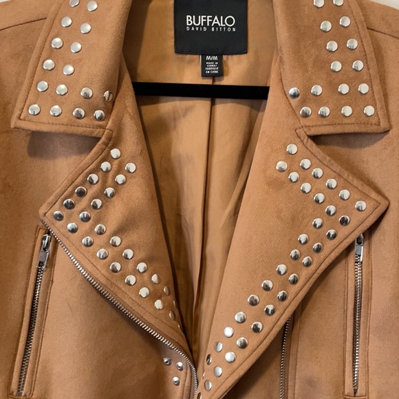 Faux Suede Moto jacket - Picture 4 of 4